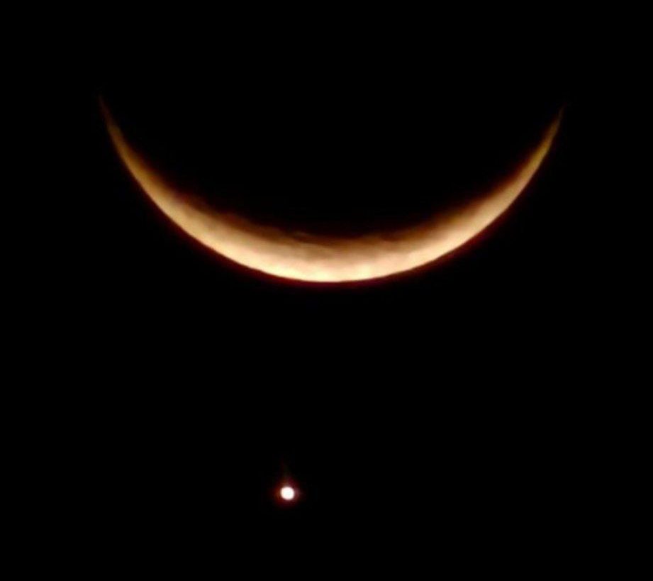 The Moon Tonight With Venus
